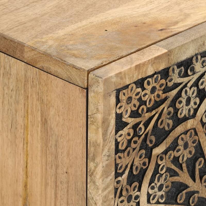 vidaXL TV Stand 41.3"x13"x18.1" Solid Wood Mango - 41.3" x 13" x 18.1"