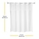 preview thumbnail 4 of 3, Whitmor No Hook Split Ring Shower Curtain with Window, No Snap Liner, 71" x 74"