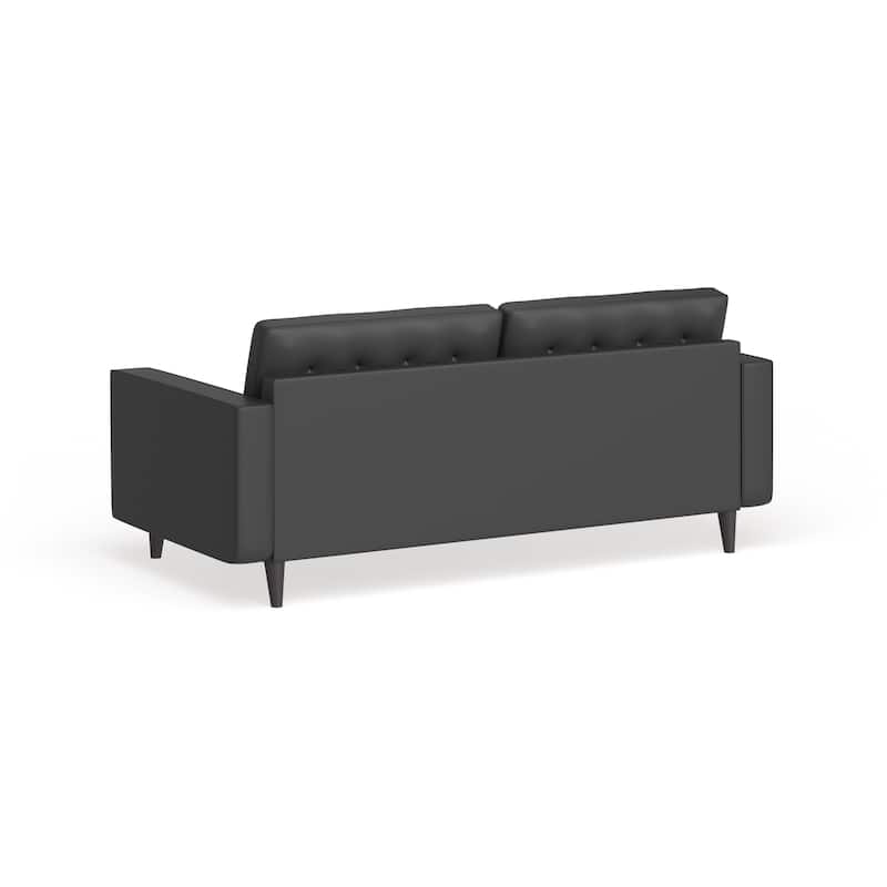 Carson Carrington Eggedal Tufted Bonded Leather Sofa