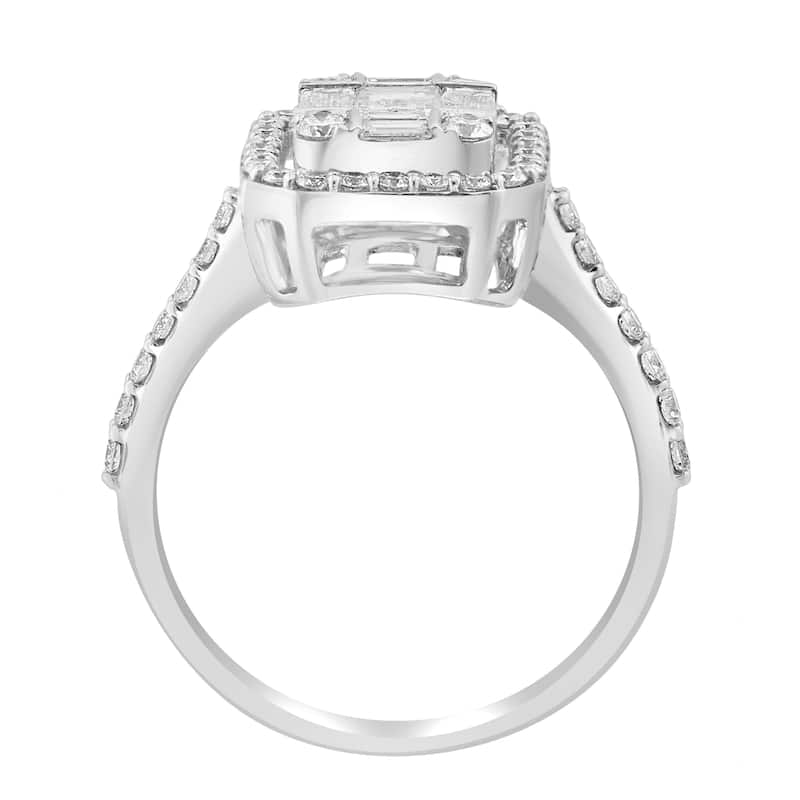 Effy Women's 14K White Gold Diamond Ring