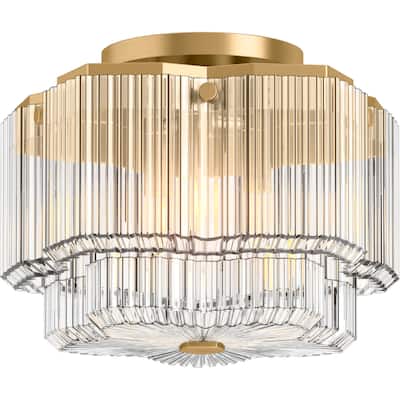 Kohler Lighting 31780-FM03 Occasion 3 Light 15" Wide Semi-Flush Drum