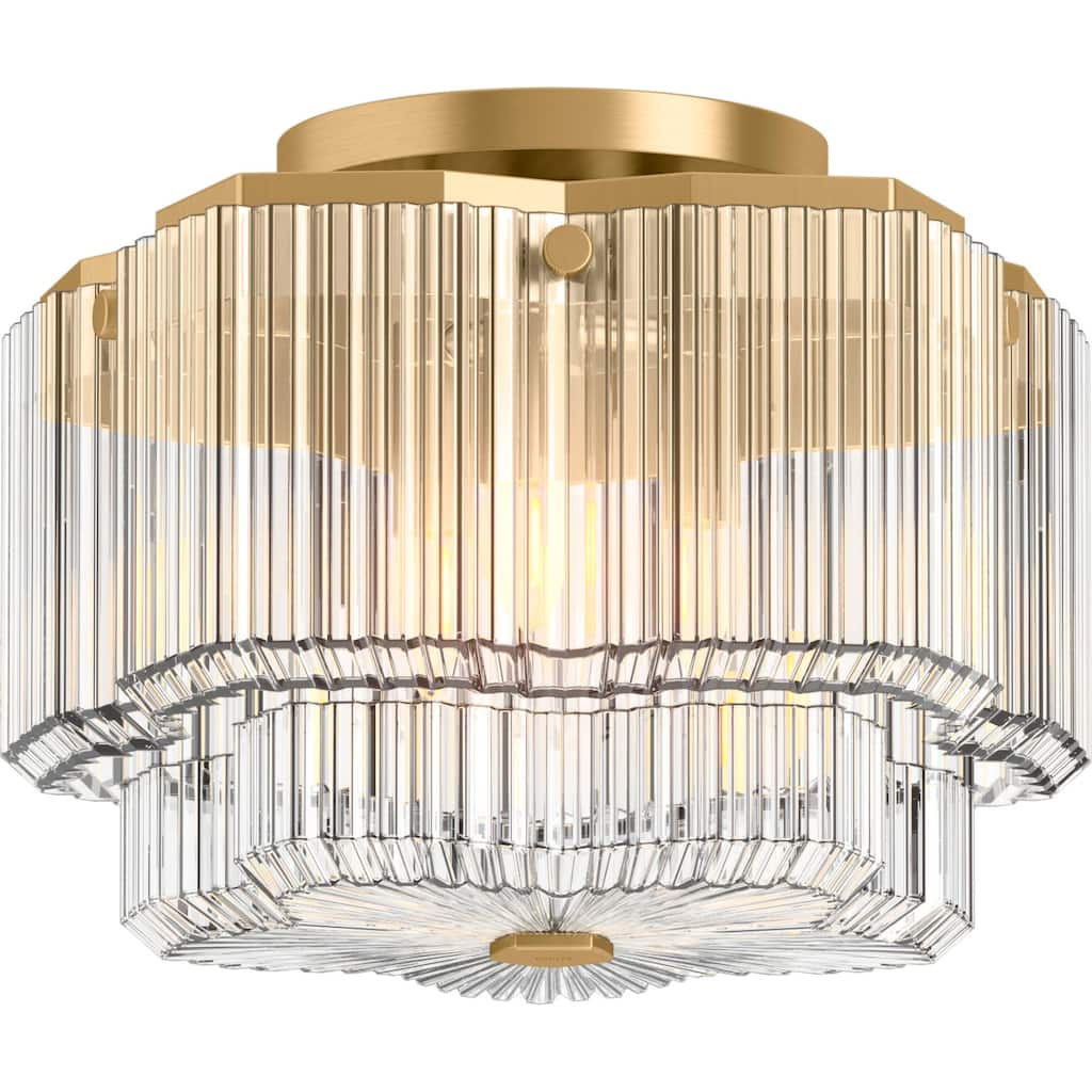 Kohler Lighting 31780-FM03 Occasion 3 Light 15" Wide Semi-Flush Drum