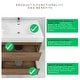 preview thumbnail 9 of 10, Selina 60" Wall Mounted Vanity with Single Sink - 60