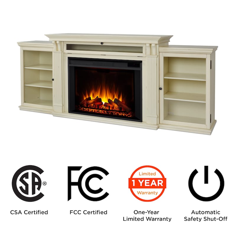 Tracey 84" TV Stand Electric Fireplace by Real Flame