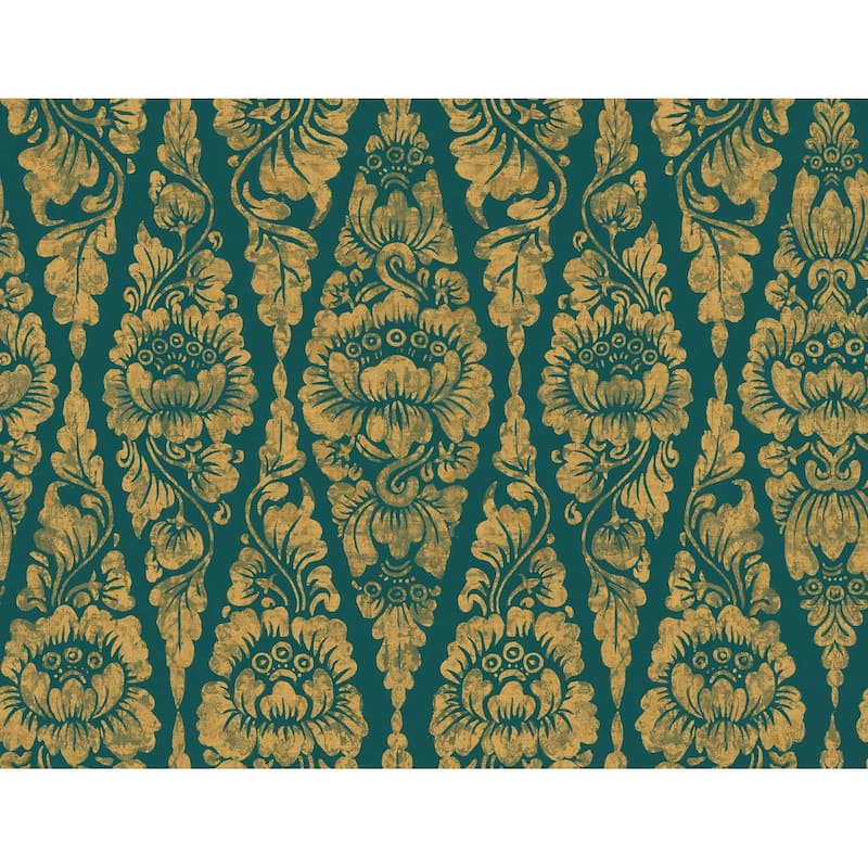 Seabrook Designs Melva Diamond Floral Wallpaper