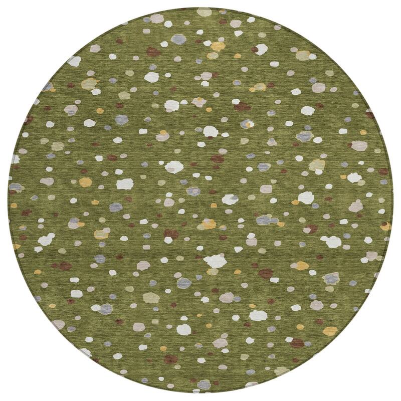 Machine Washable Indoor/ Outdoor Contemporary Sheinelle Chantille Rug