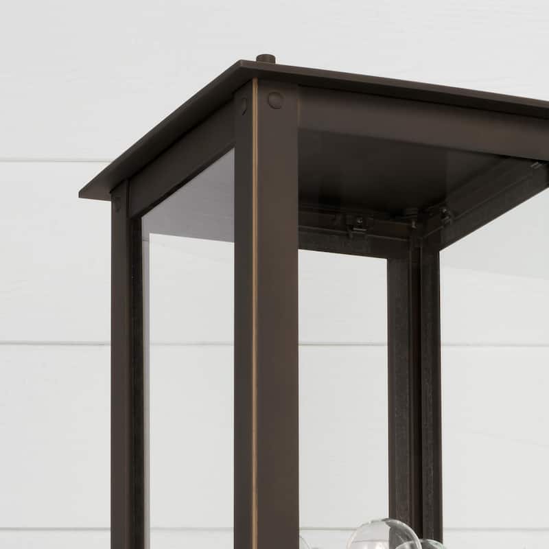 Hunt 4-Light Outdoor Post-Lantern - 11"W x 29"H