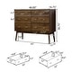 preview thumbnail 19 of 28, Curtisian 3 Piece Double Dresser and Nightstand Bedroom Set by Christopher Knight Home