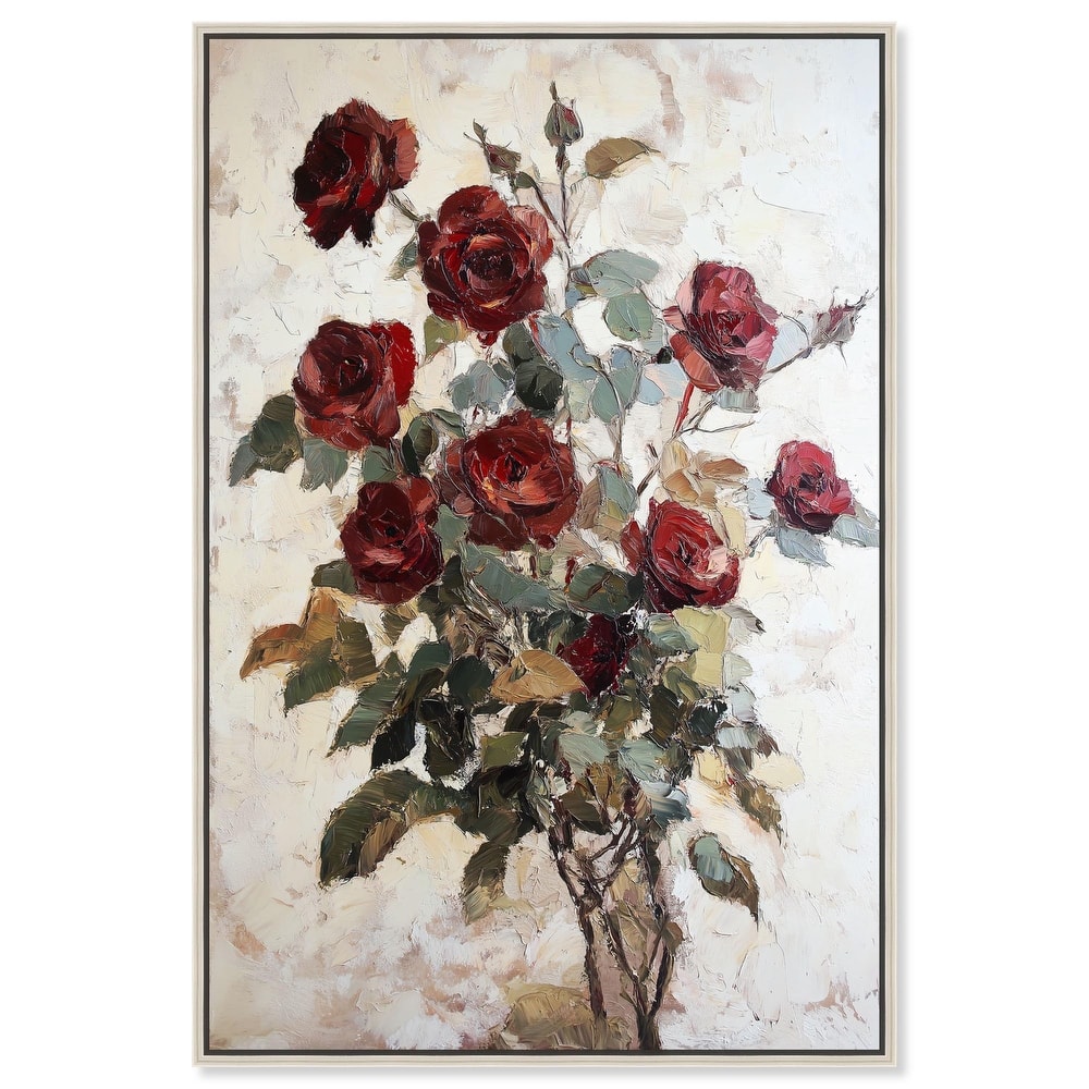 Velvet Vermilion II Canvas by Art Remedy