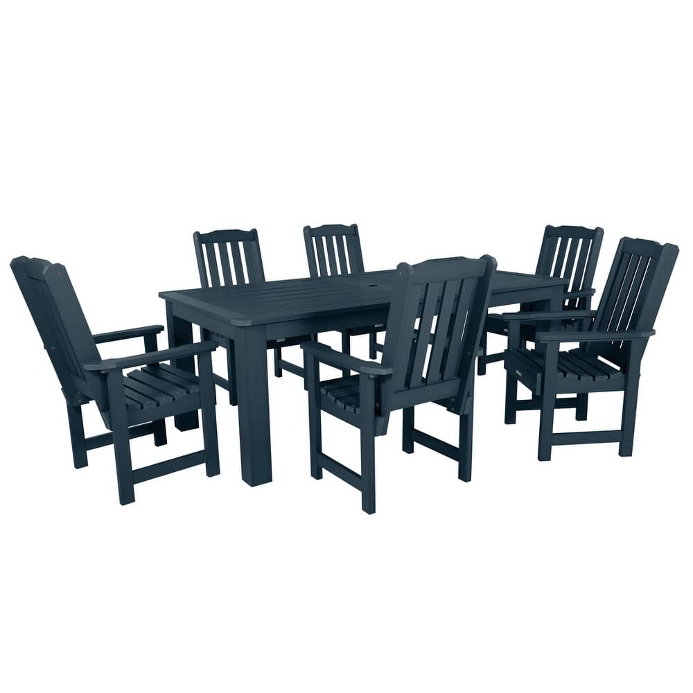 Lehigh 7-piece Outdoor Dining Set - 42" x 84" Table, Dining Height