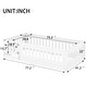 preview thumbnail 4 of 10, Twin Montessori Floor Bed with Guardrails & Arched Door