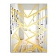 preview thumbnail 2 of 3, Designart 'Capital Gold Essential 27' Glam Mirror - Decorative Printed Wall Mirror