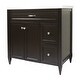 preview thumbnail 85 of 109, Vail 37" Bathroom Vanity with Cultured Marble Top Sink w/ Backsplash in White with White Basin