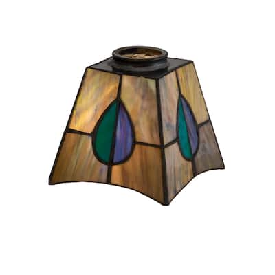 5"Sq Mackintosh Leaf Shade