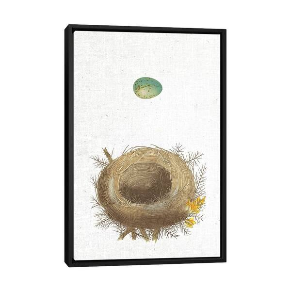 slide 2 of 12, iCanvas "Spring Nest I" by Wild Apple Portfolio Framed Black - 40x26
