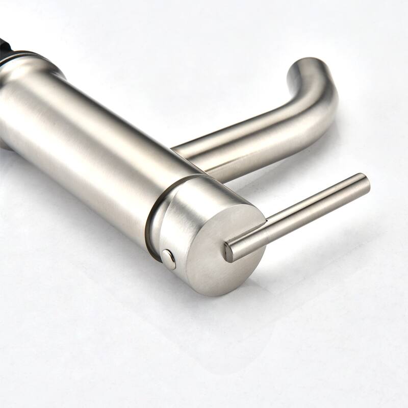 BATHLET Modern Single Handle Bathroom Faucet with Deck Plate