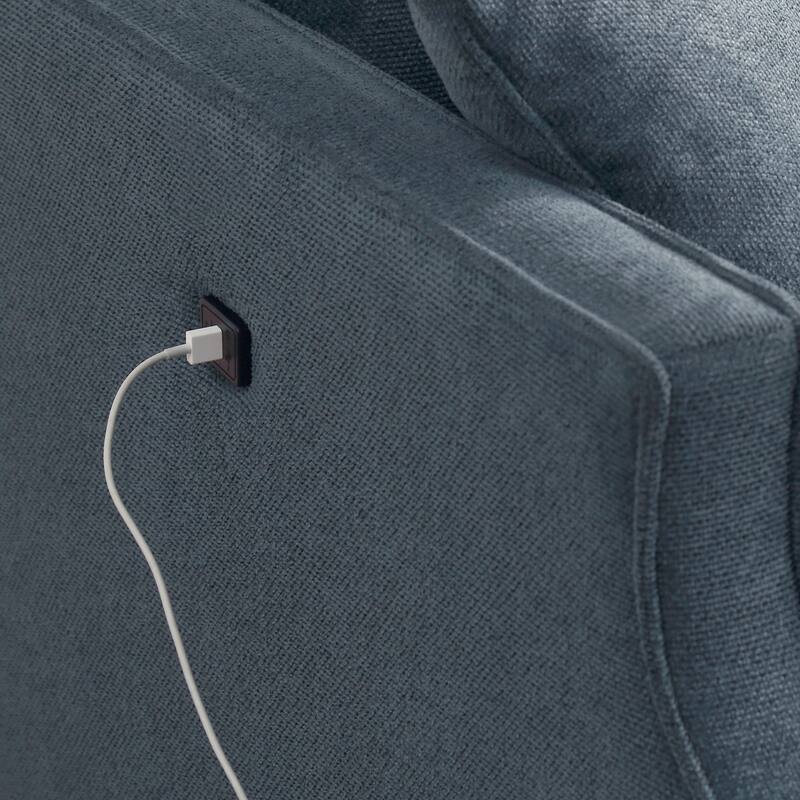 2 Seater Loveseat,USB Charge