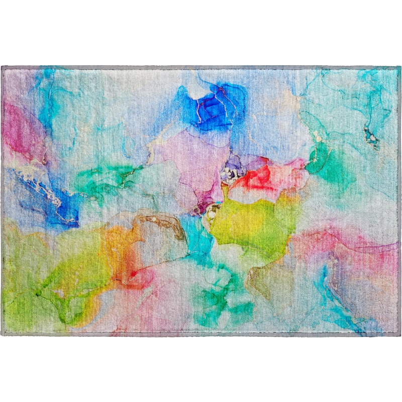 Premium Washable Super Soft Watercolor Abstract Mayfield Rug