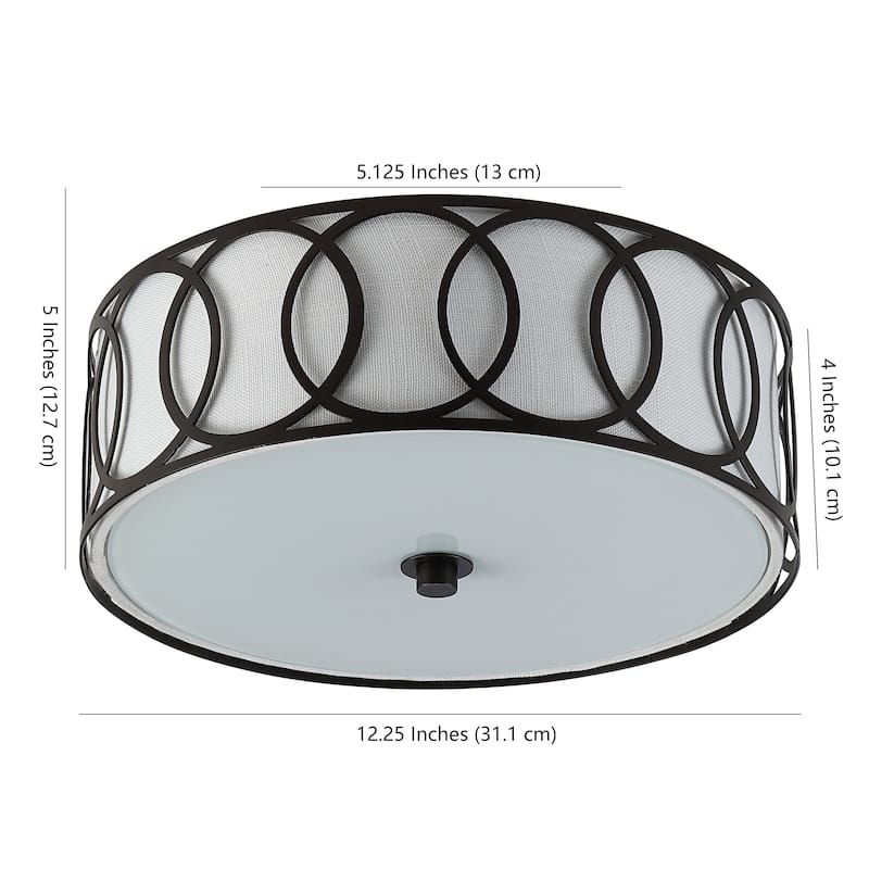 Elizabeth Metal LED Flush Mount, by JONATHAN Y