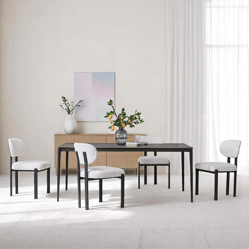 KISRAIS Modern Upholstered Dining Chair, Set of 2