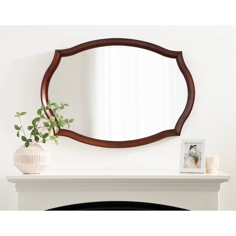 Kate and Laurel Hatherleigh Scallop Wall Mirror