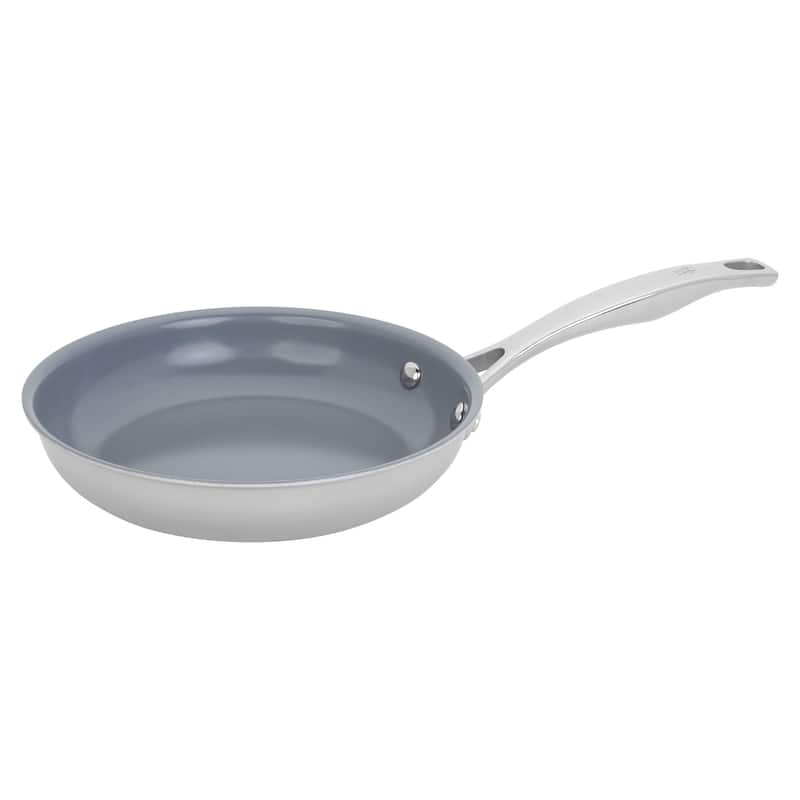 Henckels Clad H3 8-inch Stainless Steel Ceramic Nonstick Fry Pan - Stainless Steel - 8-inch