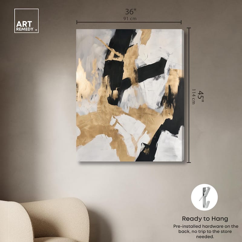 Cracked Gilt I Canvas by Art Remedy, Gallery Wrapped