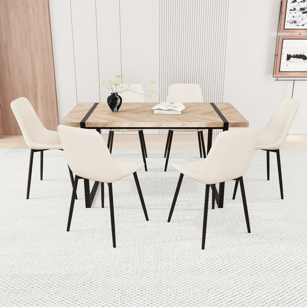 Modern industrial dining table set cheap
