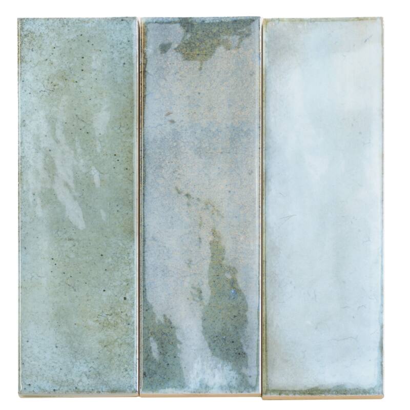 Apollo tile 2.5" x 8" Antiek Glossy Blue Ceramic Tile (5.38 sq ft/case) - 38 Pack