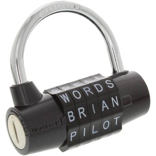WordLock(R) PL-004-BK 5-Dial Combination Padlock (Black) - Bed Bath ...