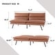 preview thumbnail 3 of 8, EGOHOME 71" Faux Leather Convertible Sofa with Split Back