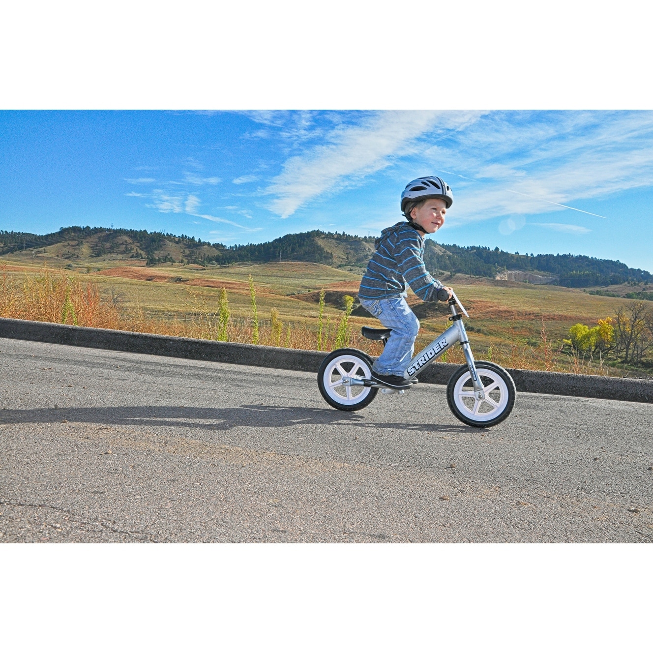 silver balance bike