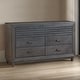 preview thumbnail 1 of 5, Furniture of America Faye Modern Charcoal Brown Rubberwood 6-Drawer Dresser Charcoal Brown