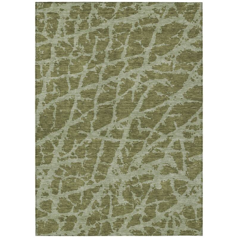 Allie Unique Abstract Weather Resistant Timeless Fusion Outdoor Rug