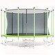 preview thumbnail 9 of 14, 16FT Trampoline, Recreational Trampolines with Enclosure Net and Ladder Green