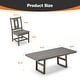 preview thumbnail 27 of 92, Versatile Outdoor Dining Sets w Swivel/Folding Chairs & Steel Slat Table and HDPE Dining Table Set for Gardens, Patios