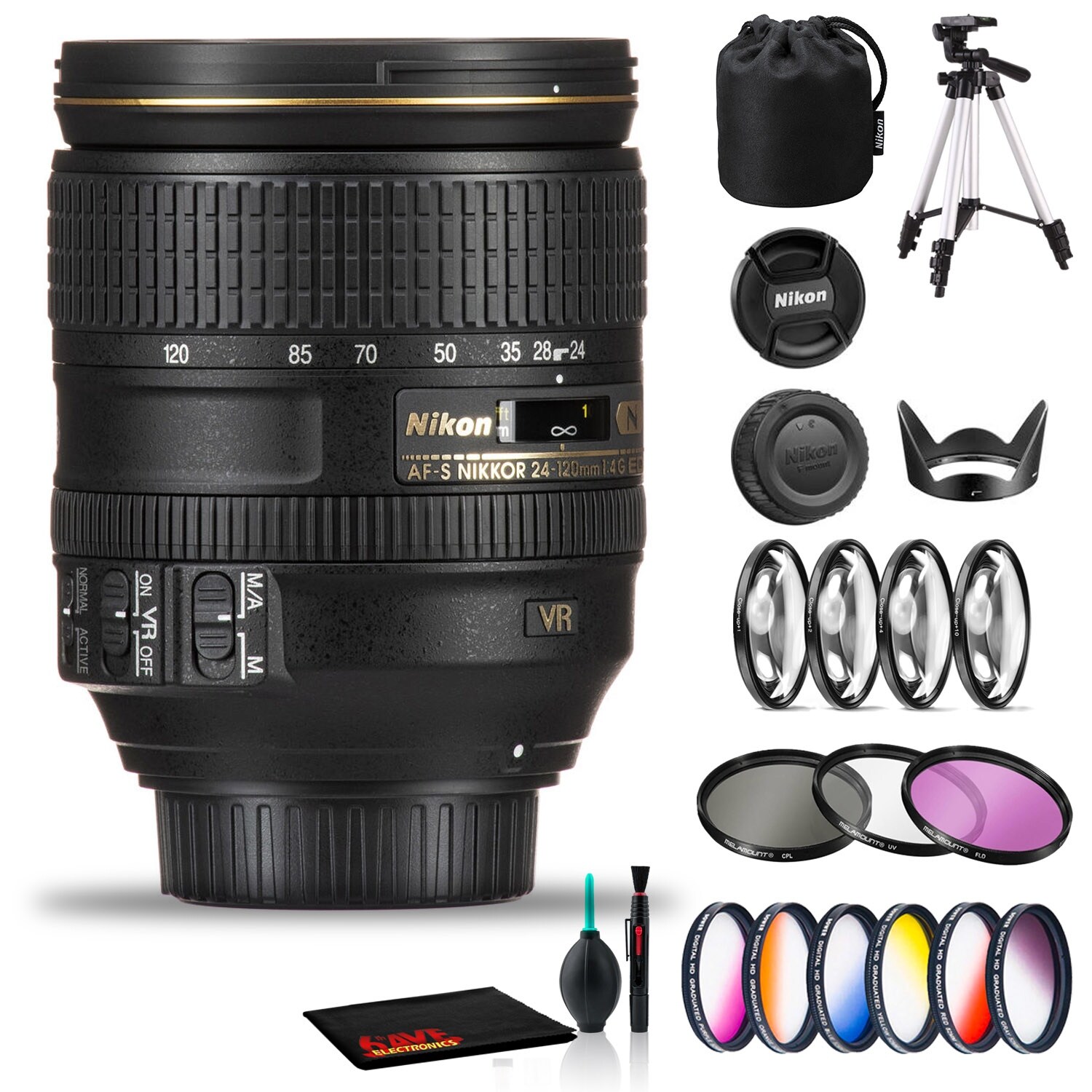 Nikon Af S Nikkor 24 1mm F 4g Ed Vr Lens Includes Filter Kits And Overstock
