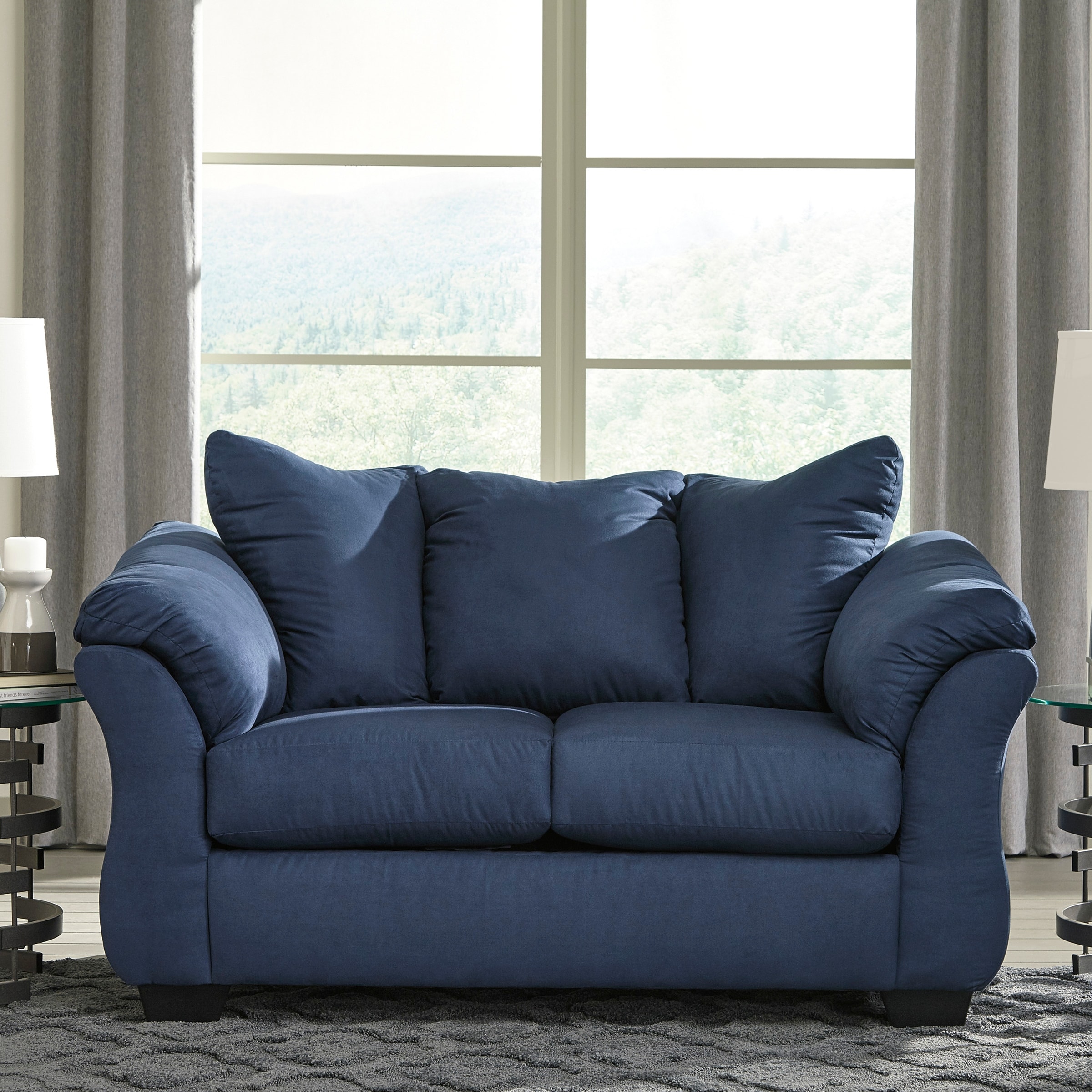 Navy blue new arrivals loveseat
