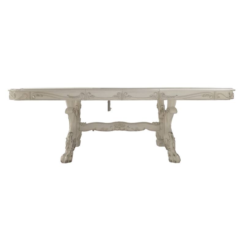 Adison Bone White Dining Table with Claw Leg