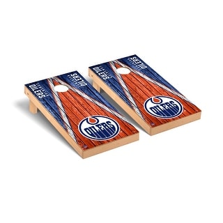 Edmonton Oilers NHL Triangle Cornhole Board Set