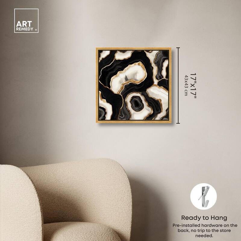 Coal Core Canvas by Art Remedy