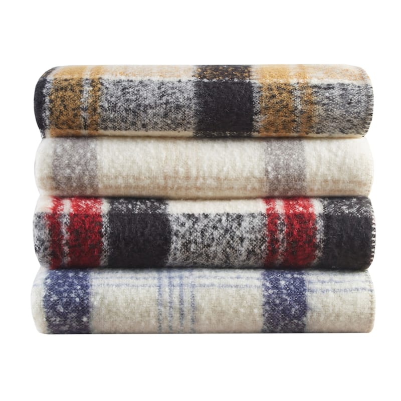 Woolrich Bloomington Fake Wool to Sherpa Throw 50x60"