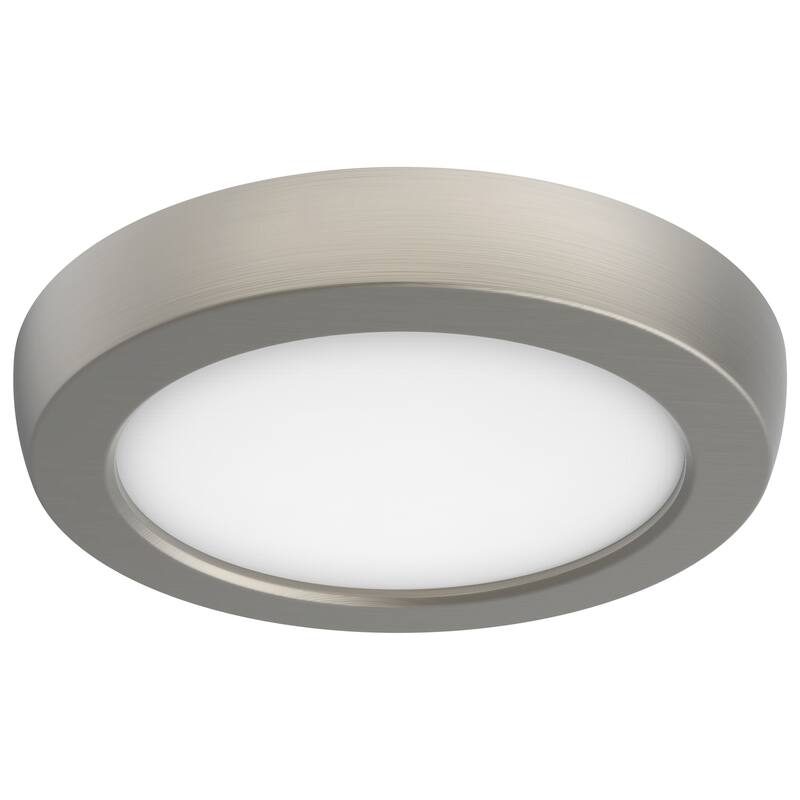 Blink Pro 9W 5in LED Fixture CCT Selectable Round Shape Brushed Nickel Finish 120V - Brushed Nickel - Brushed Nickel
