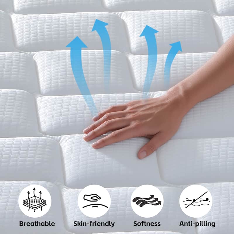 GDFStudio - Morrigan 10-Inch Hybrid Gel Memory Foam Mattress,Individually Pocket Coils Springs