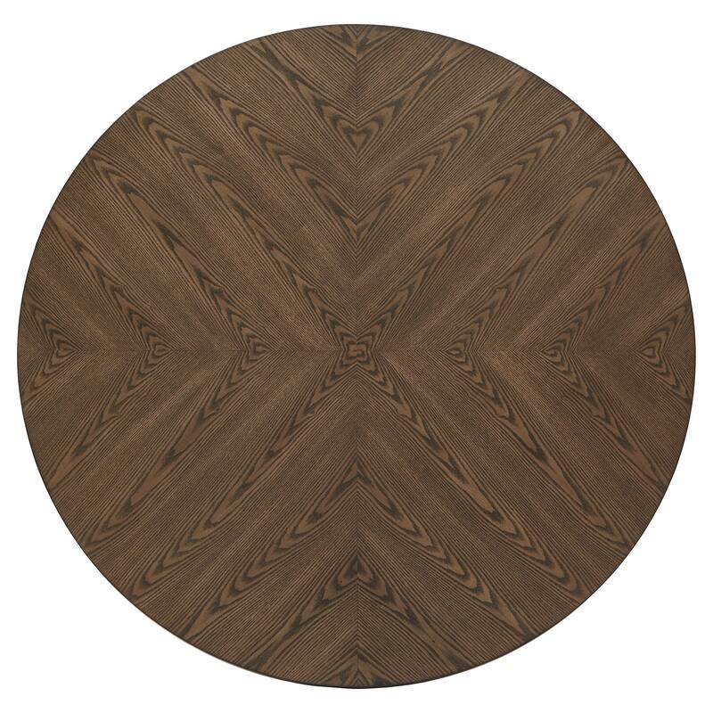 Tournus Dual-tone Solid Rubberwood Round Dining Table Set by iNSPIRE Q Classic