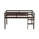 preview thumbnail 12 of 18, Solid Rubber Wooden Twin Loft Bed with Ladder and Strengthened Slats