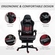 preview thumbnail 17 of 25, Vinsetto Gaming Chair Racing Style Office Ergonomic Chair Adjustable Height Swivel Recliner High Back PC Computer Desk Chair