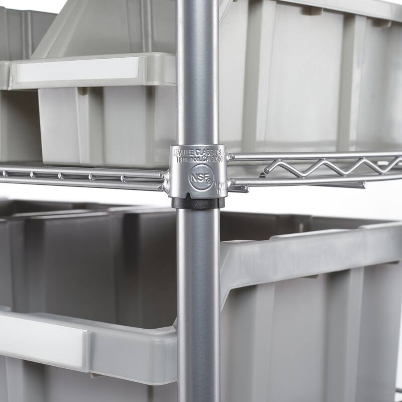 Seville Classics Platinum Commercial 7-Tier NSF 22-Bin Rack Storage System