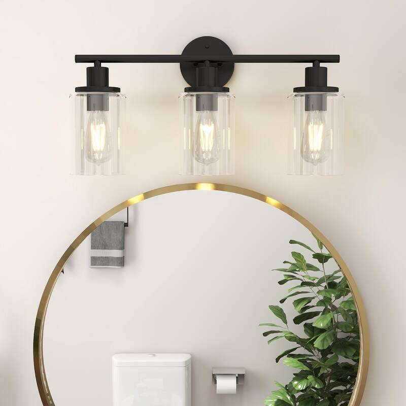 All-In-One 3-Light Bathroom Vanity Light Set