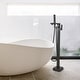 preview thumbnail 1 of 16, Freestanding Floor Mount Bath Tub Faucet with Handheld Shower